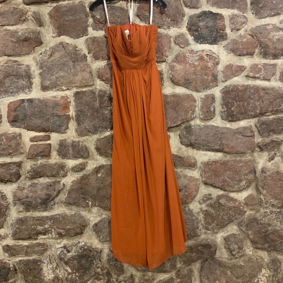 Orange bridesmaid dress - Picture 1 of 4